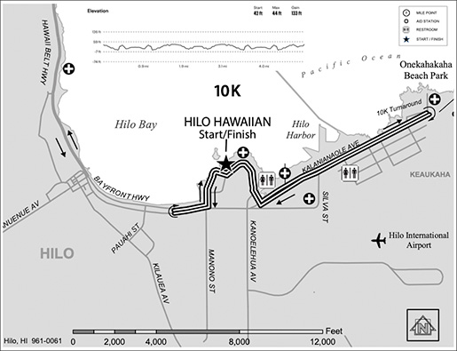 BIMM 2025 10K Race Map sm